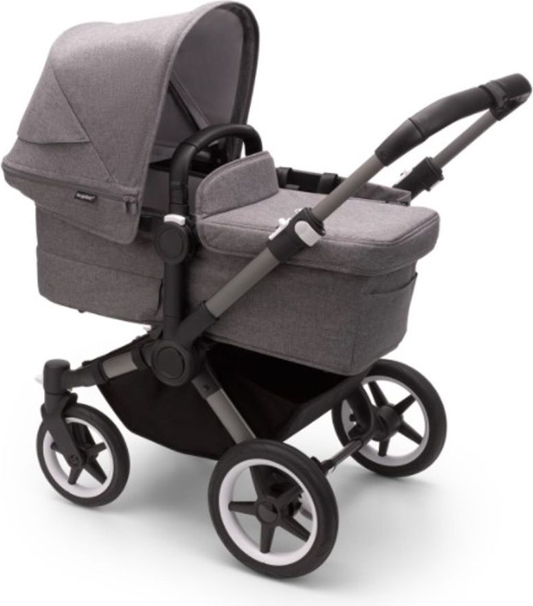 BUGABOO Donkey 5 Kočárek kompletní Mono Graphite/Grey mélange-Grey mélange - obrázek 3
