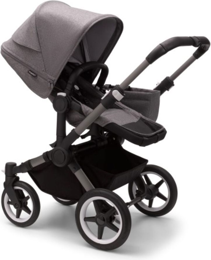 BUGABOO Donkey 5 Kočárek kompletní Mono Graphite/Grey mélange-Grey mélange - obrázek 4