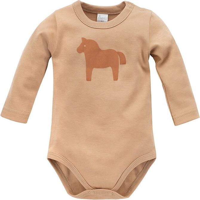 PINOKIO Body dlouhý rukáv Wooden Pony z organické bavlny brown vel. 68 - obrázek 1