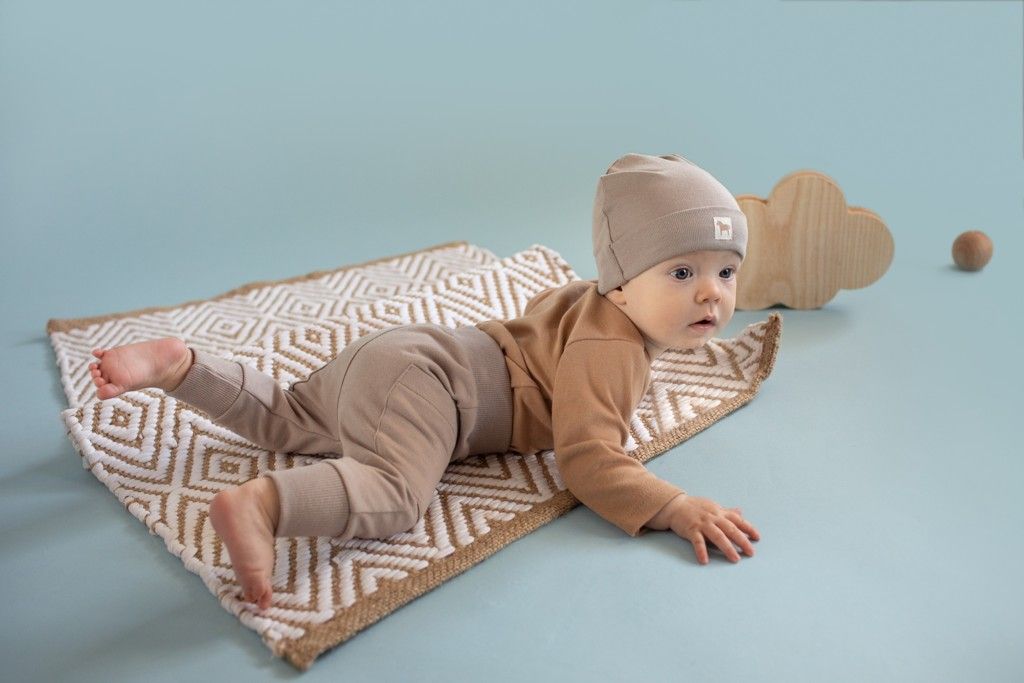 PINOKIO Body dlouhý rukáv Wooden Pony z organické bavlny brown vel. 68 - obrázek 4