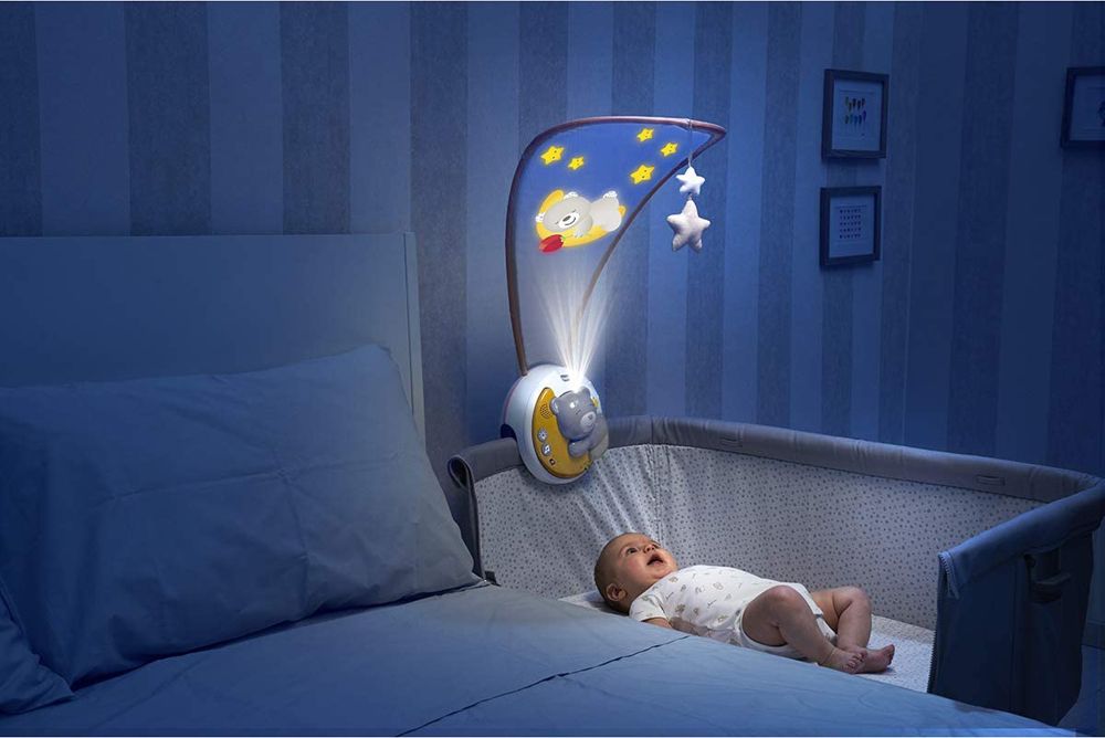 Chicco projektor s melodií Next 2 Moon medvídek šedý - obrázek 4