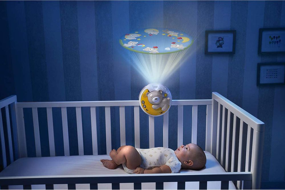 Chicco projektor s melodií Next 2 Moon medvídek šedý - obrázek 5