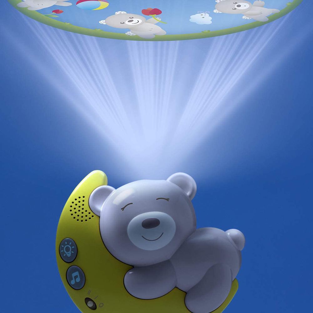 Chicco projektor s melodií Next 2 Moon medvídek šedý - obrázek 6