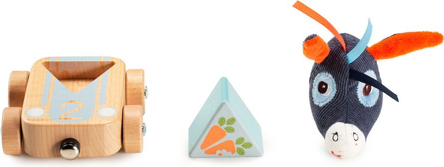 LILLIPUTIENS Set 3 dřevěných autíček - Farma - obrázek 6