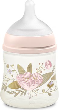 SUAVINEX Gold Kojenecká láhev 150 ml fyziologická průtok S růžová - obrázek 2