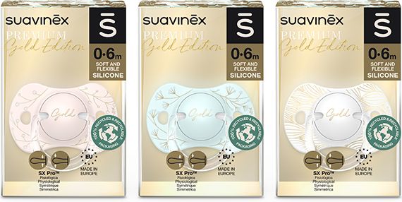 SUAVINEX Gold Fyziologický dudlík 0/6m Premium růžová - obrázek 4