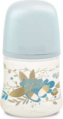 SUAVINEX Gold Kojenecká láhev 150 ml fyziologická průtok S modrá - obrázek 1