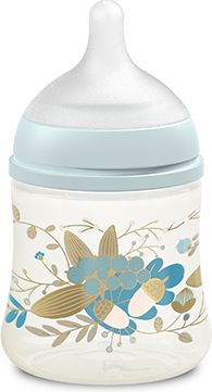 SUAVINEX Gold Kojenecká láhev 150 ml fyziologická průtok S modrá - obrázek 2