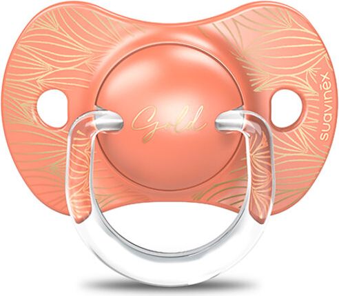 SUAVINEX Gold Fyziologický dudlík +18m Premium oranžová - obrázek 1