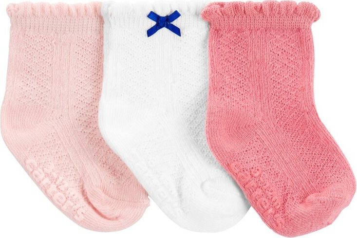 CARTER'S Ponožky Pink Mix holka 3ks 3-12m - obrázek 1
