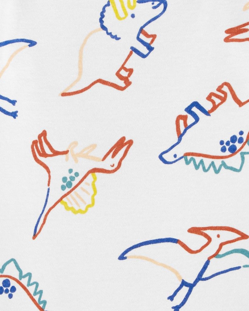 CARTER'S Body krátký rukáv Ivory Dino chlapec 9m - obrázek 2
