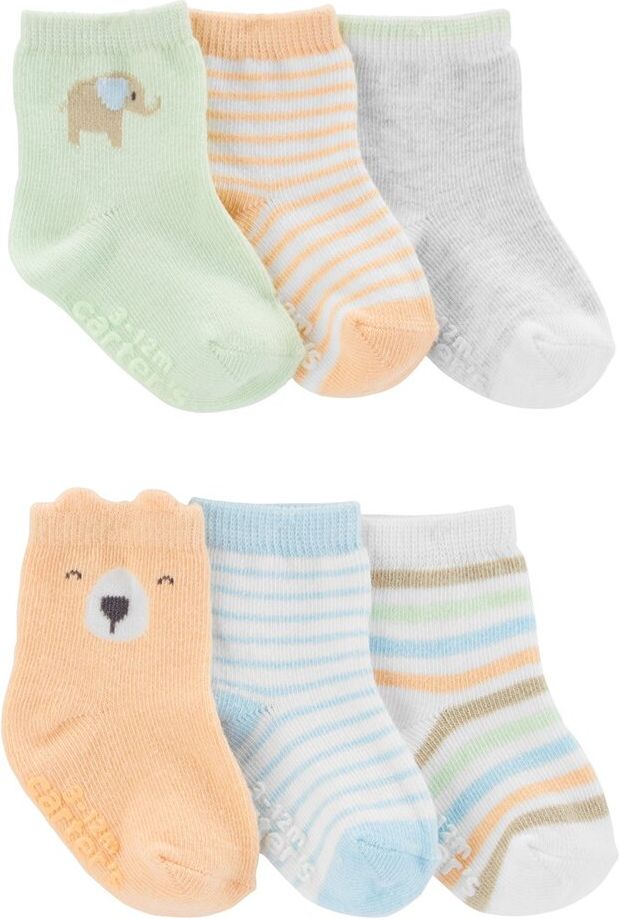 CARTER'S Ponožky Animals neutrál 6ks NB - obrázek 1