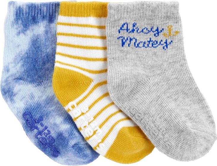CARTER'S Ponožky Mix chlapec LBB 3ks 0-3m - obrázek 1