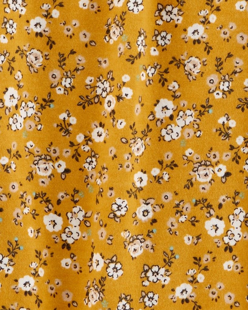 CARTER'S Overal bez nožiček Yellow Flowers dívka 6m - obrázek 2