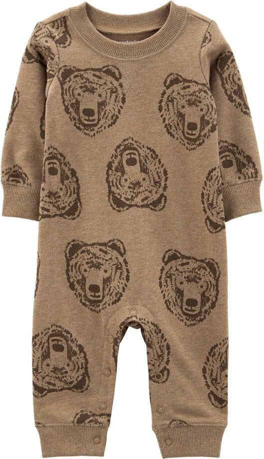 CARTER'S Overal bez nožiček Brown Bear chlapec 12m - obrázek 1