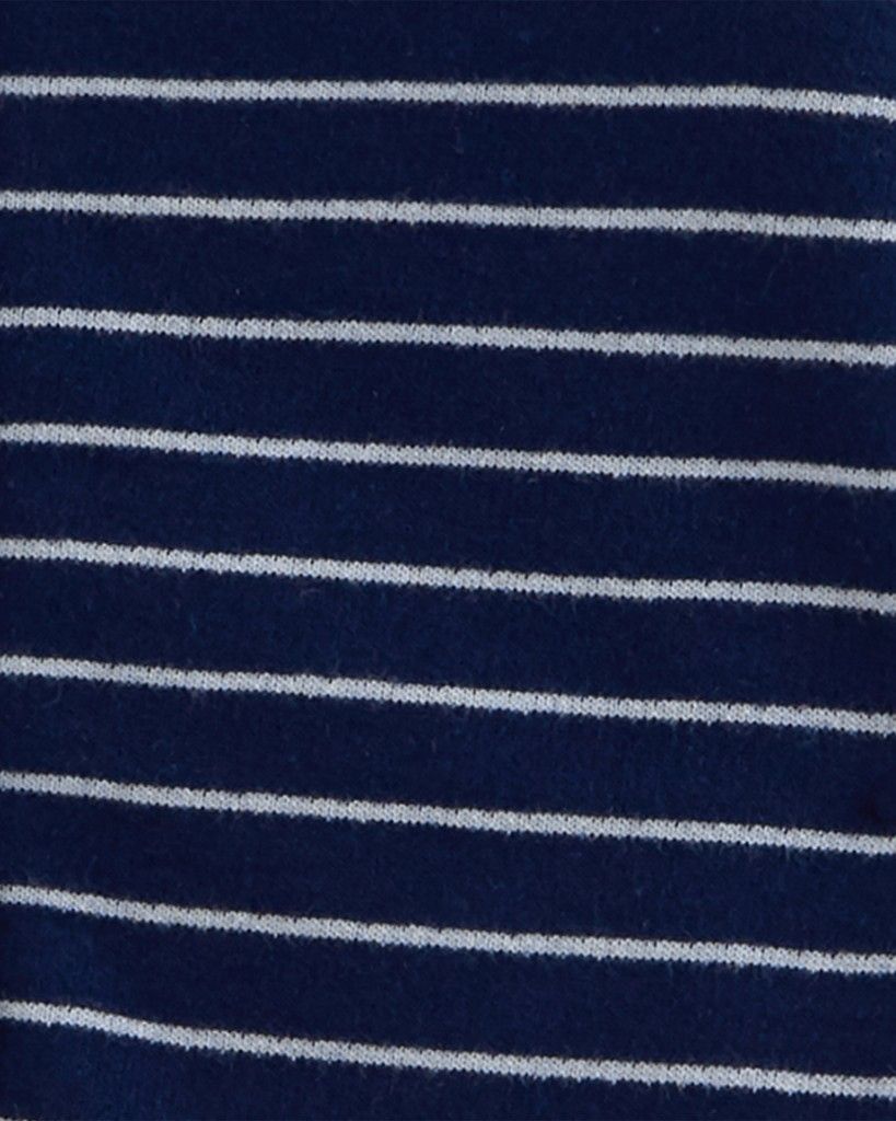 CARTER'S Overal bez nožiček s kapucí Navy Bear chlapec NB - obrázek 3
