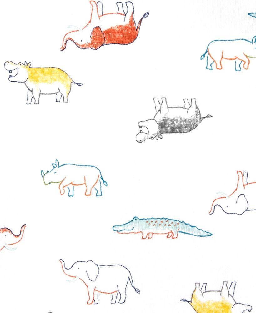 CARTER'S Body krátký rukáv Multicolor Dino kluk 5ks NB/ vel. 56 - obrázek 6