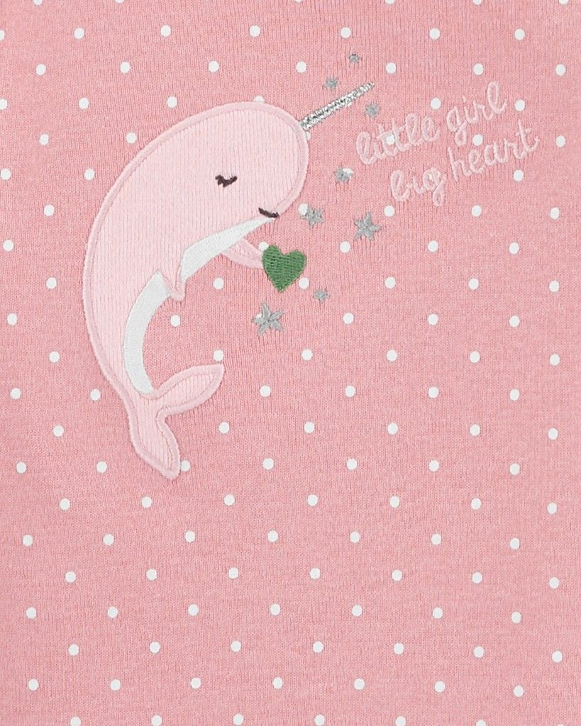 CARTER'S Body krátký rukáv Pink Heart holka 5ks 3m - obrázek 2