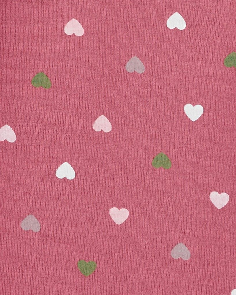 CARTER'S Body krátký rukáv Pink Heart holka 5ks 3m - obrázek 3