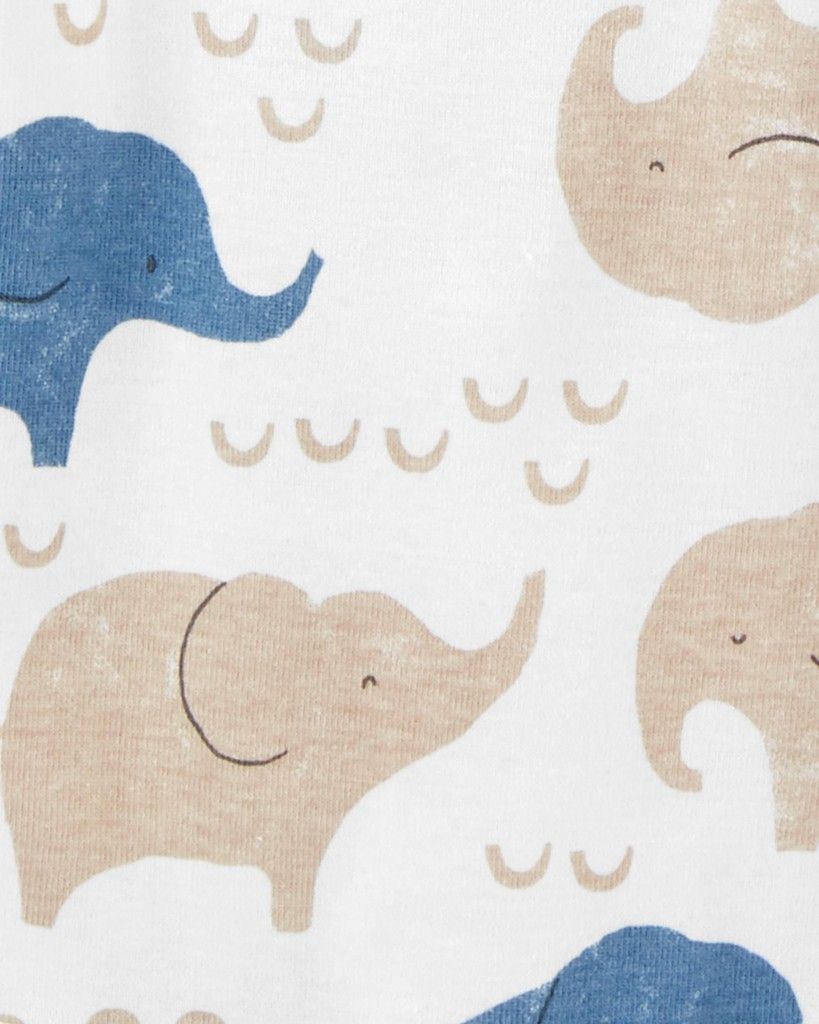 CARTER'S Body dlouhý rukáv Blue Animals chlapec 4ks PRE/ vel. 46 - obrázek 2