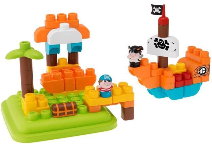 CHICCO Stavebnice App Toys 60 ks - Ostrov pokladu - obrázek 2