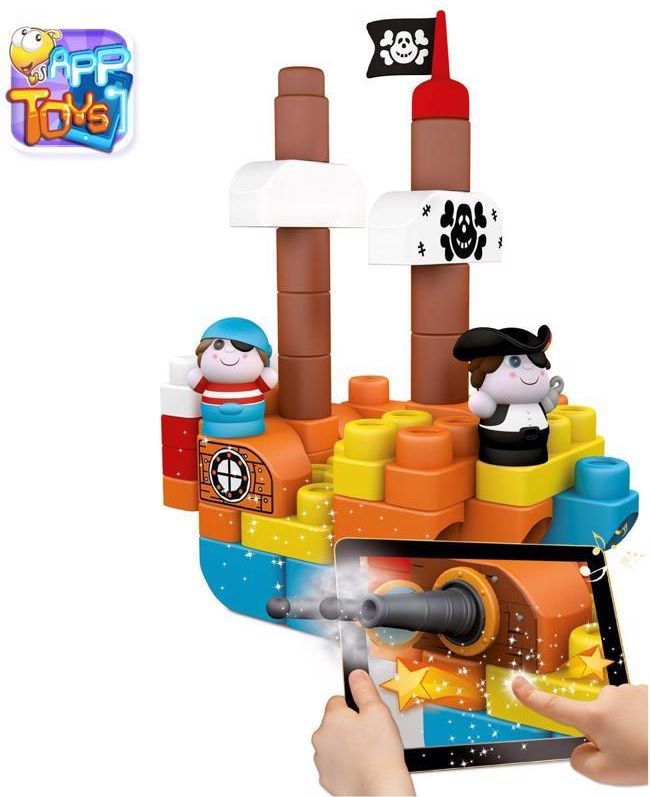 CHICCO Stavebnice App Toys 60 ks - Ostrov pokladu - obrázek 4