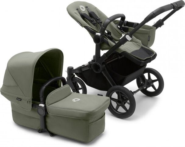 BUGABOO Donkey 5 Kočárek kompletní Mono Black/Forest green-Forest green - obrázek 1