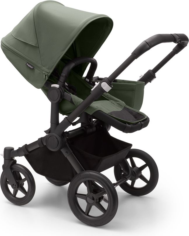 BUGABOO Donkey 5 Kočárek kompletní Mono Black/Forest green-Forest green - obrázek 2