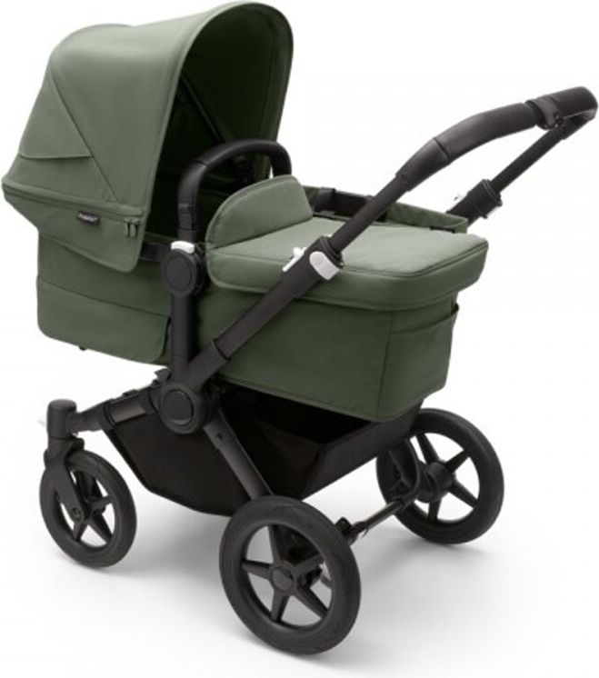 BUGABOO Donkey 5 Kočárek kompletní Mono Black/Forest green-Forest green - obrázek 6