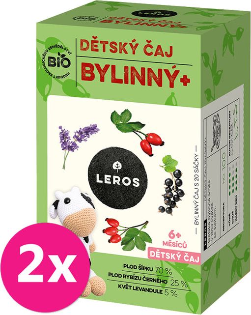 2x LEROS BIO Čaj dětský bylinný 20x2g - obrázek 1