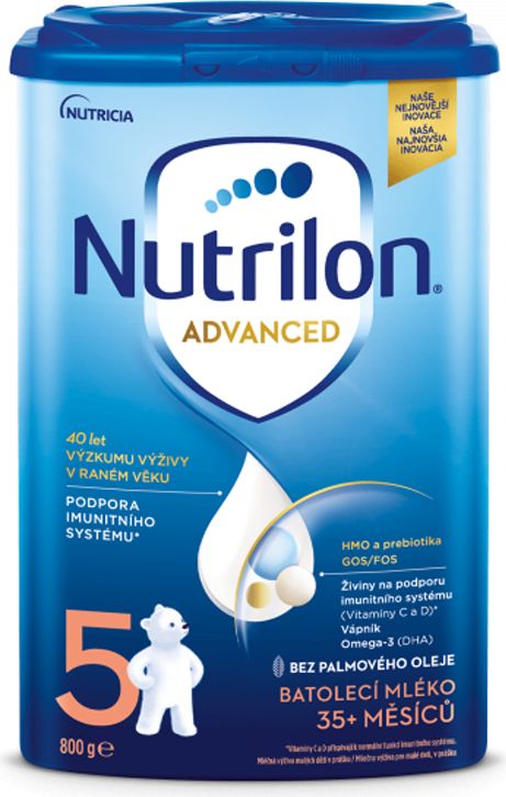 3x NUTRILON 5 Mléko batolecí 800 g, 35+ - obrázek 3