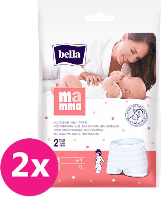 2x BELLA MAMMA Síťované kalhotky XL (2 ks) - obrázek 1