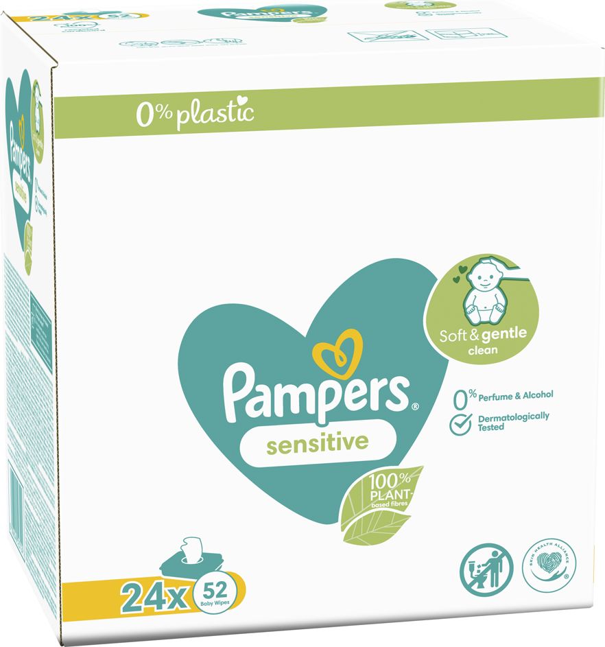 Pampers Sensitive Baby Dětské Čisticí Ubrousky 24 x 52 ks - obrázek 5