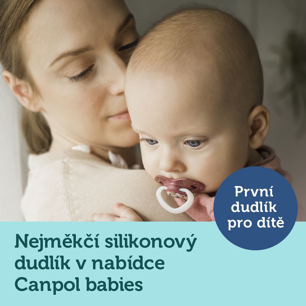 CANPOL BABIES Set symetrických silikonových dudlíků Light touch 18m+ Sleepy koala modrý - obrázek 11