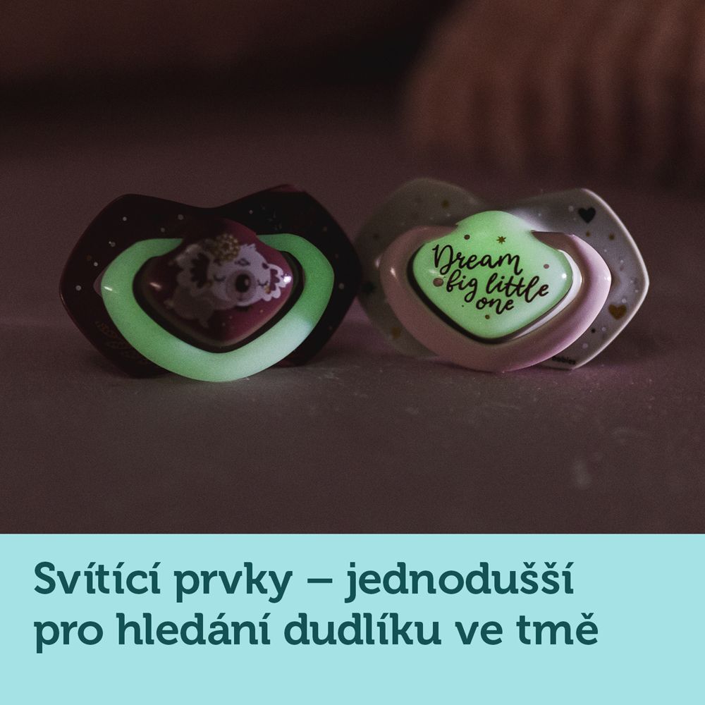 CANPOL BABIES Set symetrických silikonových dudlíků Light touch 18m+ Sleepy koala modrý - obrázek 15