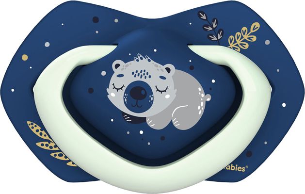 CANPOL BABIES Set symetrických silikonových dudlíků Light touch 0-6m Sleepy koala modrý - obrázek 5