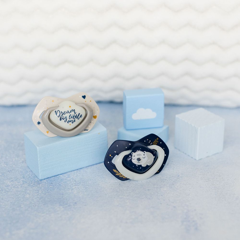 CANPOL BABIES Set symetrických silikonových dudlíků Light touch 0-6m Sleepy koala modrý - obrázek 8