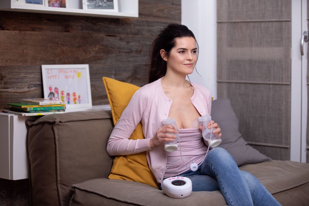 CHICCO Odsávačka mateřského mléka elektrická Double Pink - obrázek 3