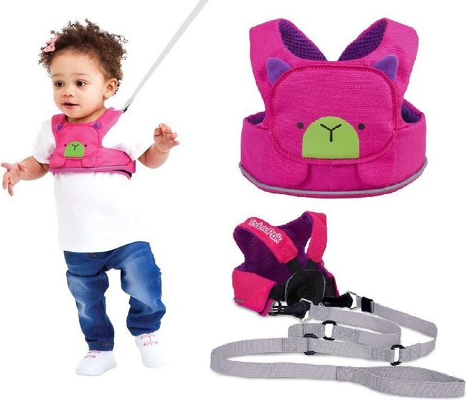 TRUNKI Popruhy bezpečnostní polstrované růžové 6m+ - obrázek 1