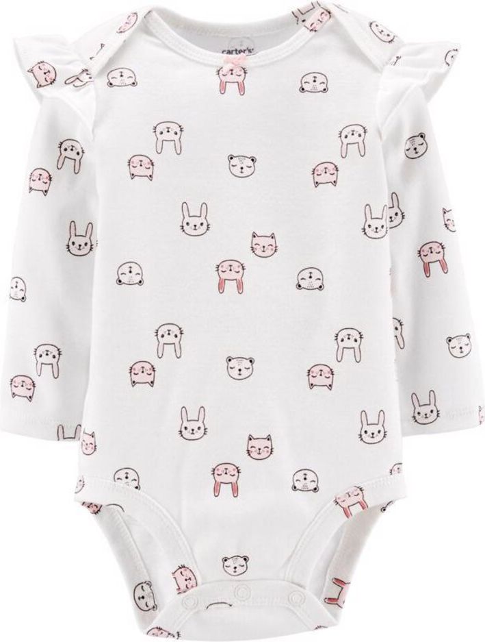 CARTER'S Body dlouhý rukáv Zvířátka, 18 m/vel. 86 - obrázek 1