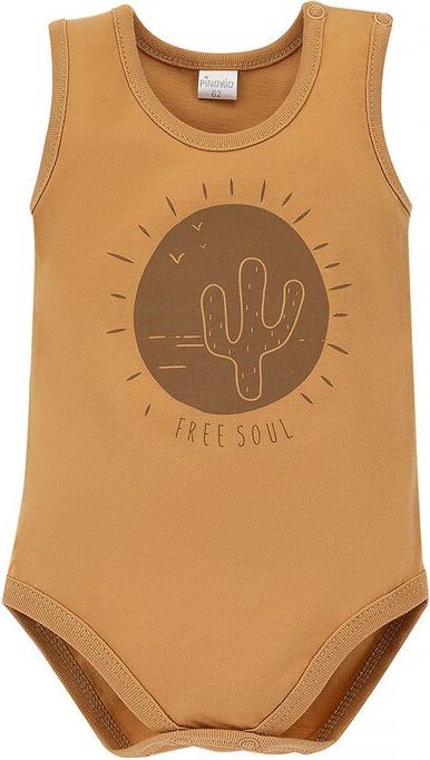 PINOKIO Body bez rukávu Free Soul yellow vel. 86 - obrázek 1