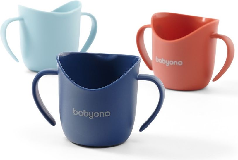 BABYONO Hrnek ergonomický s oušky 120 ml fialovomodrý 12m+ - obrázek 11