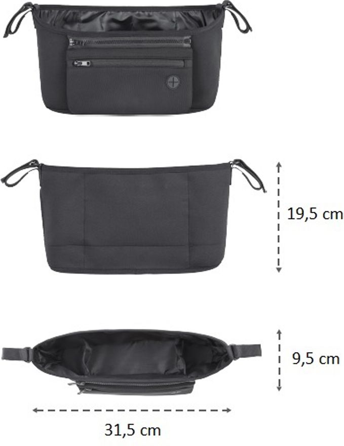 PETITE&MARS Organizér Pocket Zip black - obrázek 5