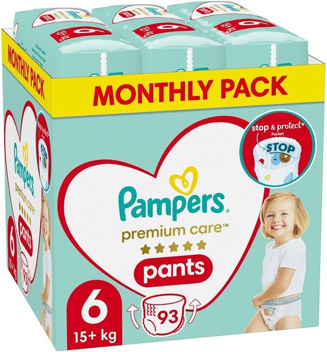 PAMPERS Premium Care 6 15+ kg 93 ks - obrázek 1