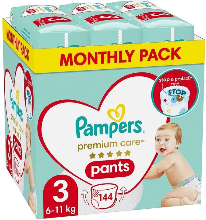 PAMPERS Premium Care 3 6-11 kg 144 ks - obrázek 1