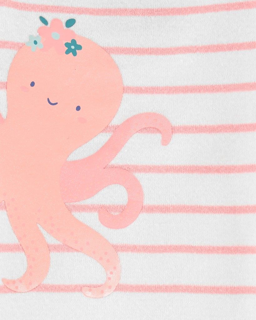 CARTER'S Body bez rukávů Pink Ocean holka 3ks 6m - obrázek 3