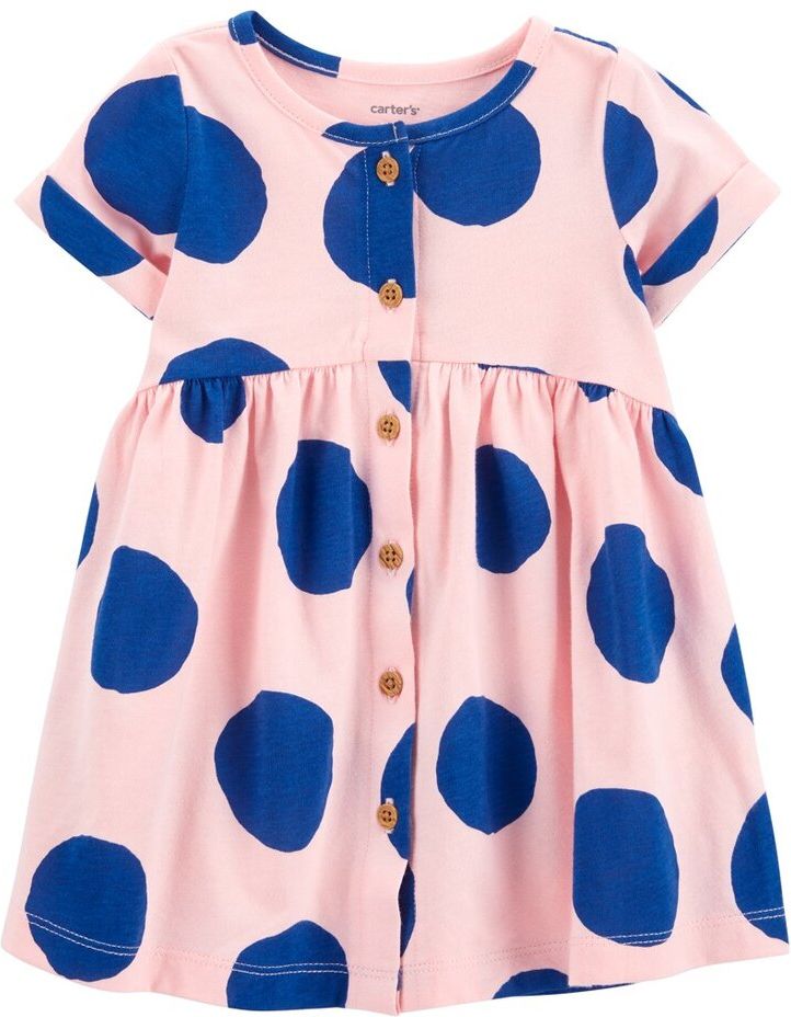 CARTER'S Šaty Blue Dots dívka 9m - obrázek 1
