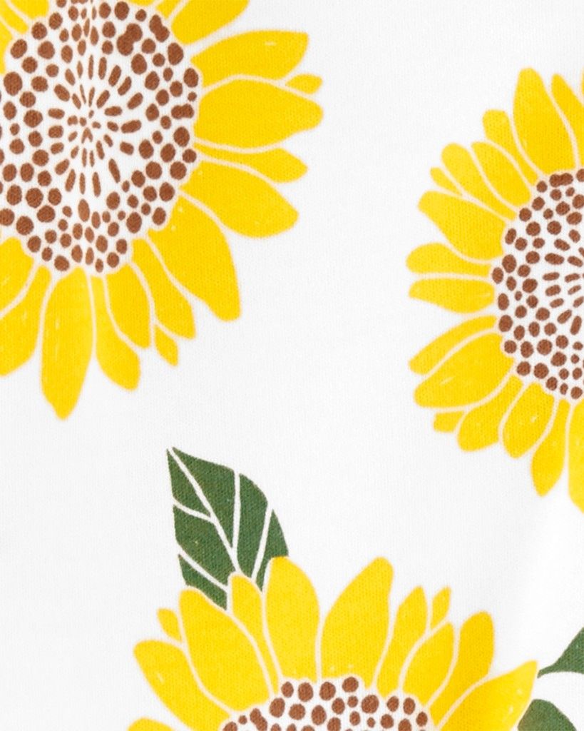 CARTER'S Overal na zip Sleep&Play Sunflowers holka NB/ vel. 56 - obrázek 2