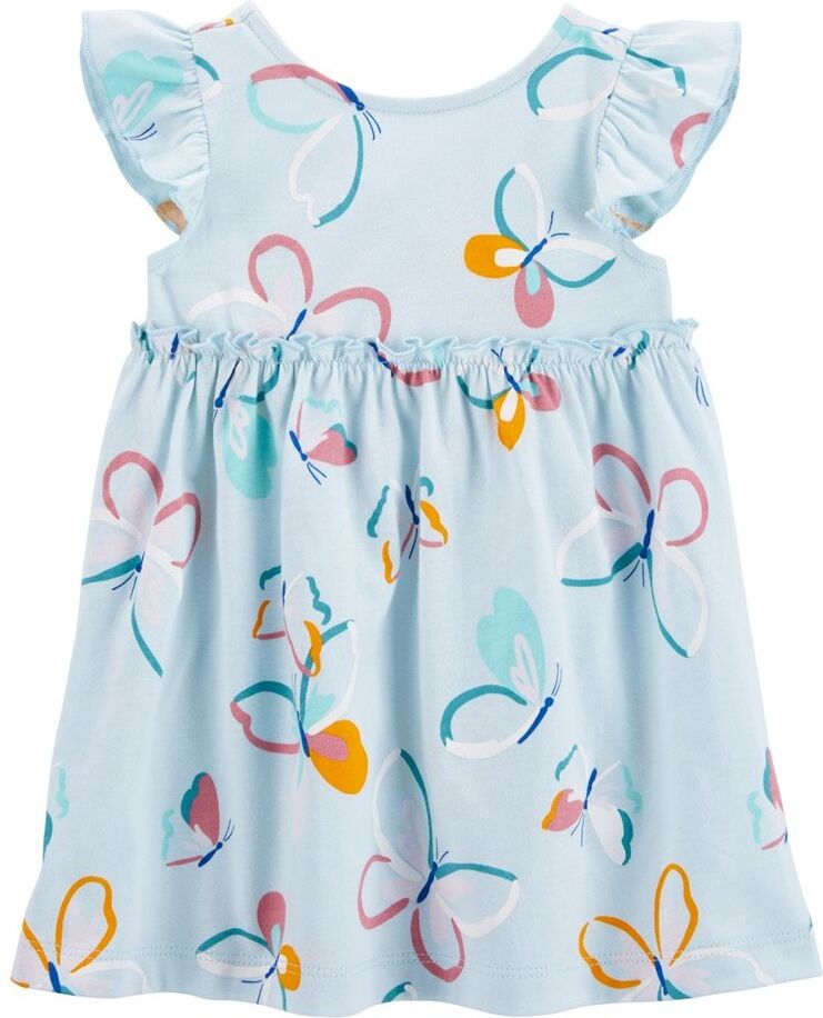 CARTER'S Šaty Blue Butterfly dívka 6m - obrázek 1