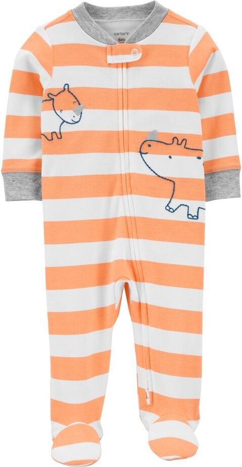 CARTER'S Overal na zip Sleep&Play Orange Rhino chlapec NB/vel. 56 - obrázek 1